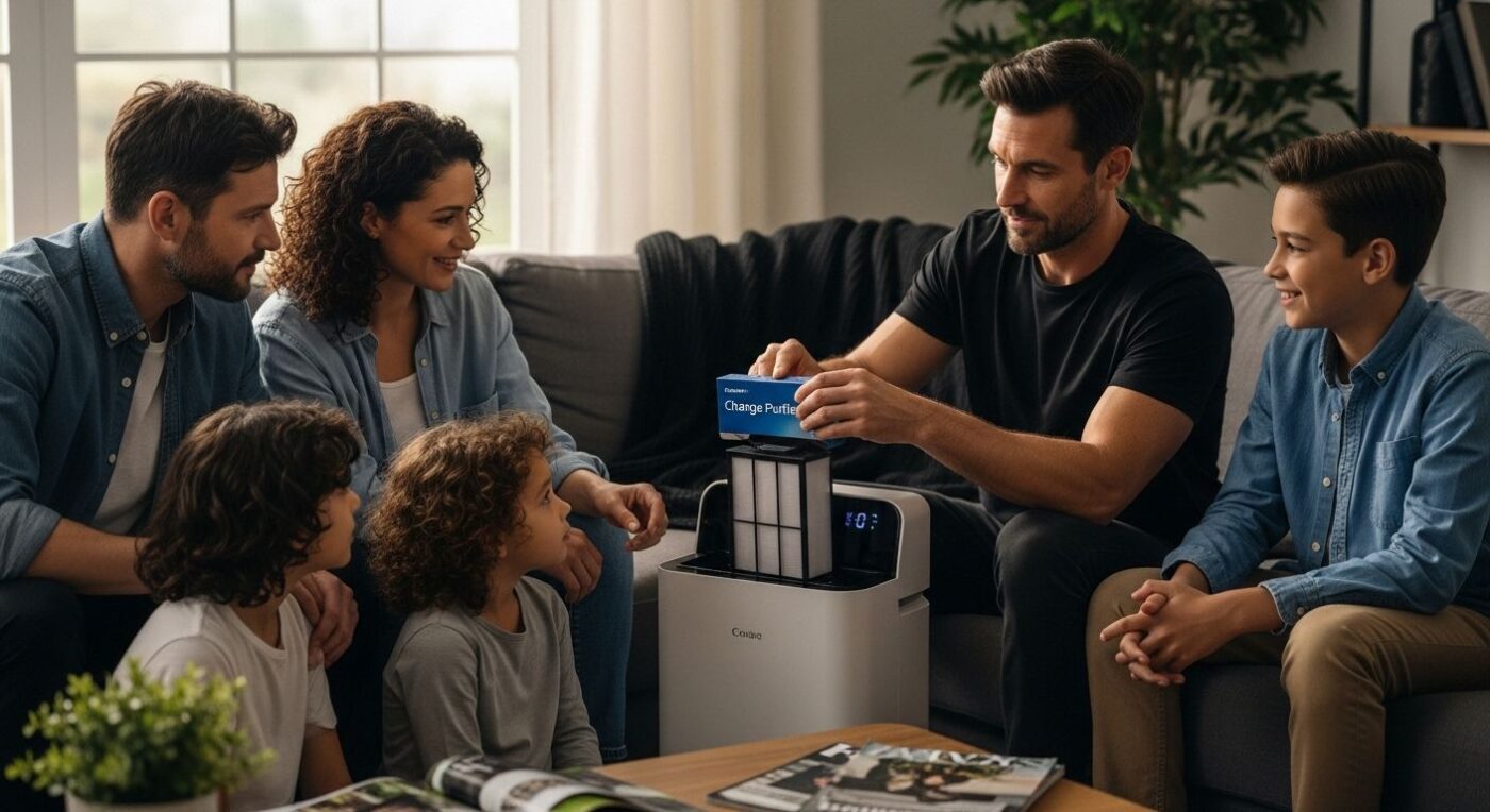 family changing purifier filter