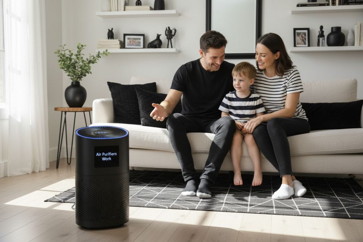 air purifiers family living room
